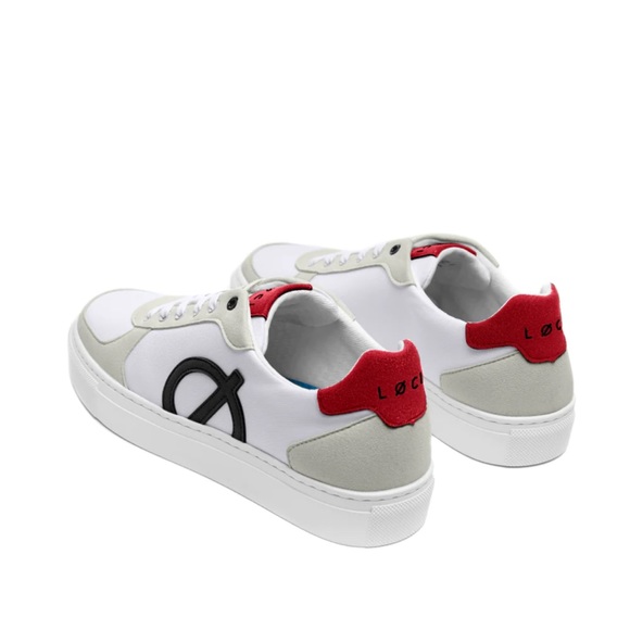 LØCI Classic Sneaker - White/Red/Navy - Picture 2 of 6